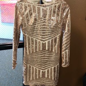 Sequin dress gold NWT